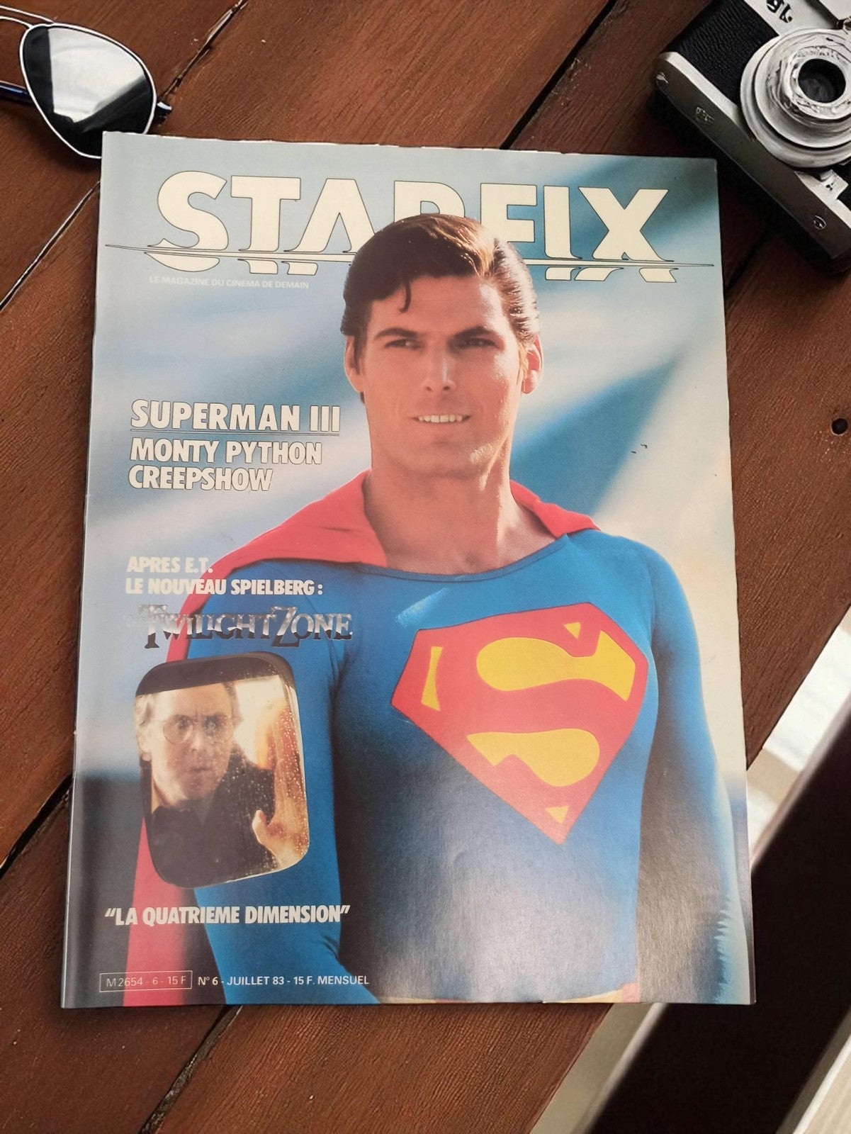 Magazine cinéma Starfix n°6 juillet 1983 Superman III vintage ancien