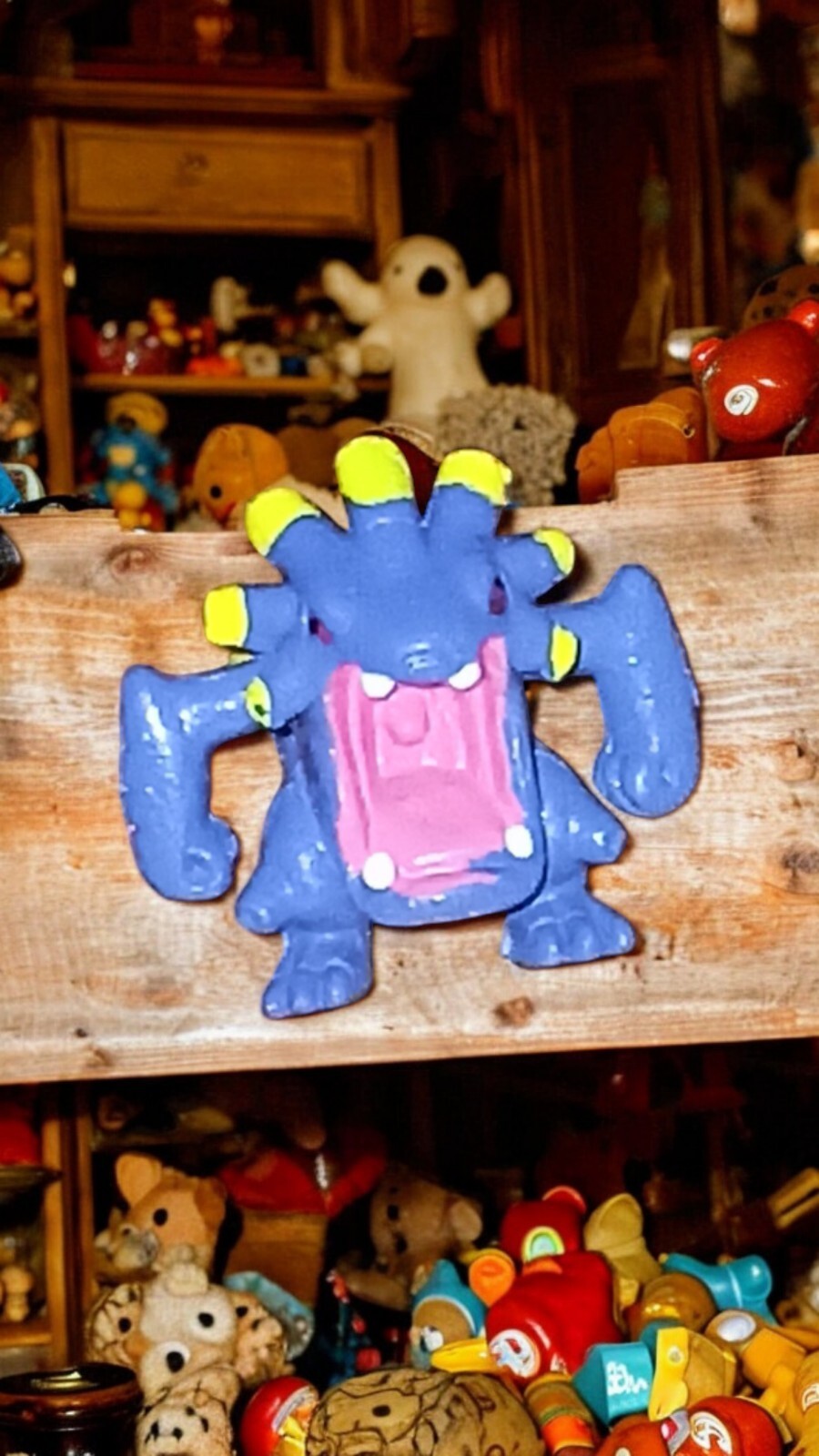 Figurine Pokémon Ramboom PVC 2005-2006 violet vintage jouet déco rare