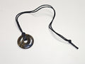 Collier pendentif donut en labradorite naturelle, pierre polie, qualité extra, 4