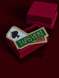 Pin's publicitaire émaillé Tapis Vert années 80 jeu casino vintage