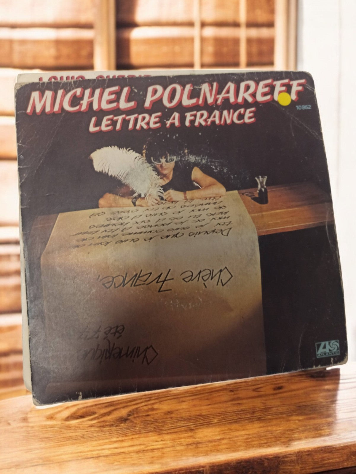 45 tours vintage Michel Polnareff Lettre à France ancien disque vinyle rétro