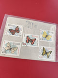 Lot anciens timbres papillons Mongolie collection philatélie d?occasion