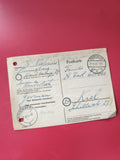 Carte postale philatélie Allemagne Pinneberg oblitérée écriture bleue