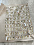 Gros lot ancien timbres Marianne 1c brun étude philatélie oblitérés France
