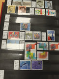 Timbres Suisse Helvetia Europa oblitérés, motifs variés, années 1970-1990