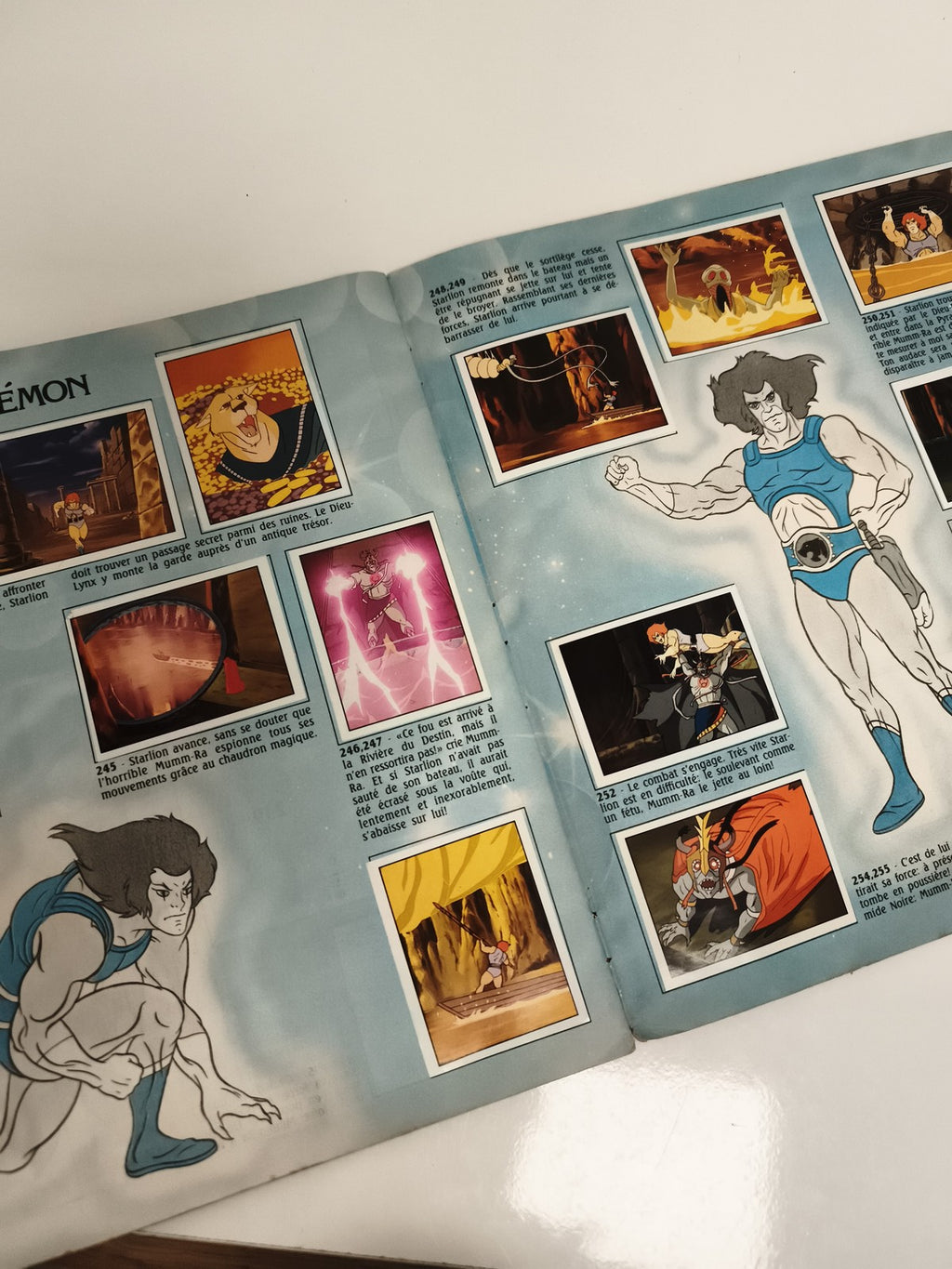 Album Panini Cosmocats vintage 1986 complet couverture verte dessin animé