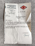 Lettre ancienne Association mutilés guerre 1962, papier à en-tête, WW1 WW2