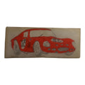 Plan calque voiture Scalextric Dinky Toys dessin original ancien 10 cm