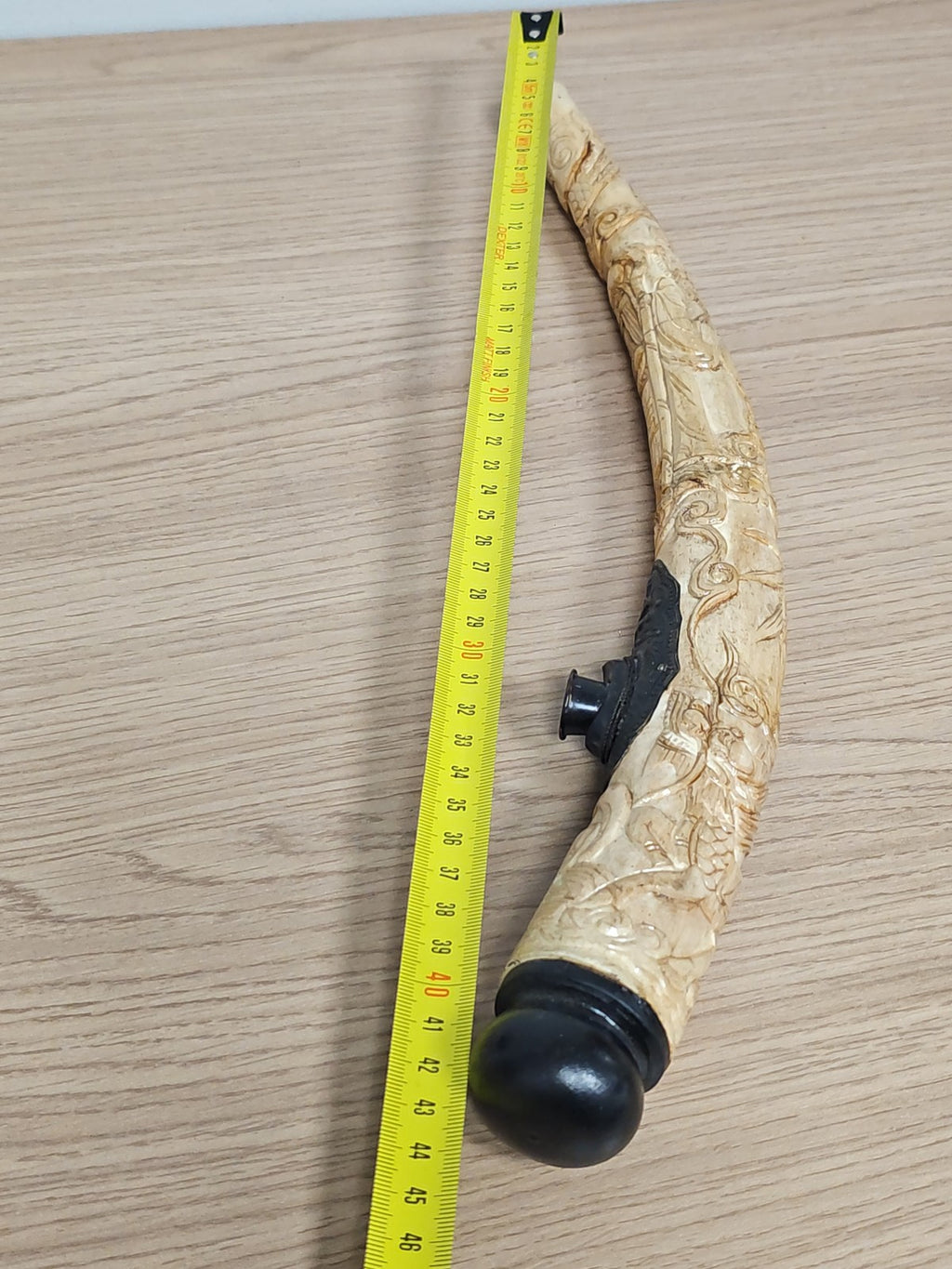 Grande pipe artisanale en os véritable pour fumeur, décoration ou usage quotidie