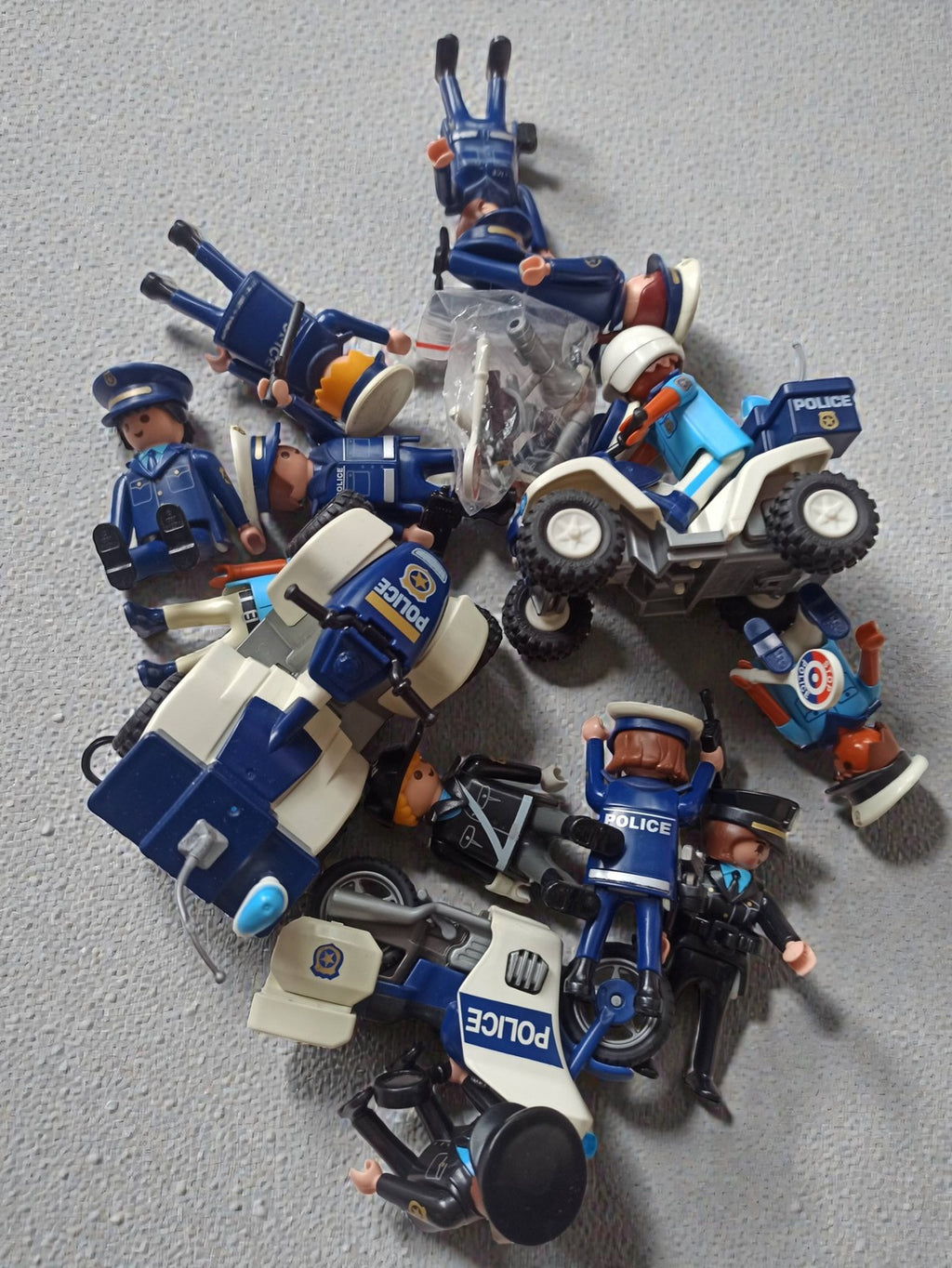 Playmobil lot personnages policiers vrac figurines mixte jeu enfants occasion