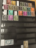 Timbres Espagne Franco série complète oblitérés couleurs variées philatélie