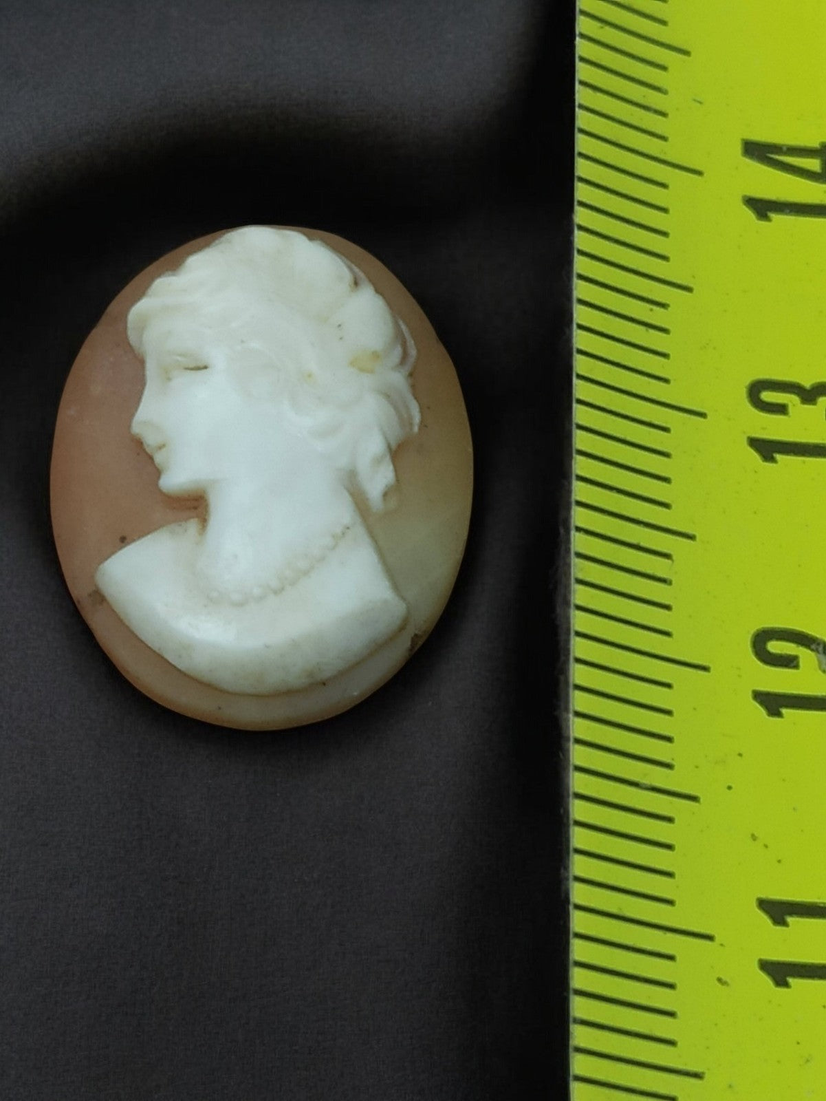 Camée ancien début XXe vintage, profil femme, bijou rétro rare, collection