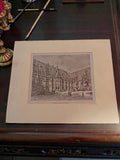 Gravure ancienne Palais de Justice Rouen déco vintage rétro mural authentique