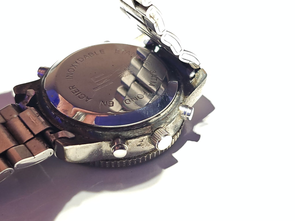 Vintage montre Lip Quartz chronographe World Time, ancienne, rare collection