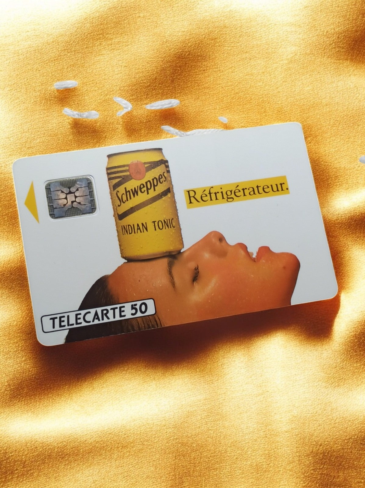 Carte téléphonique vintage Schweppes 50 unités – Indian Tonic pub rétro