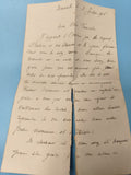 Ancienne enveloppe manuscrite France 1916, lettre manuscrite, WW1, collection