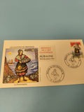 Ancienne enveloppe philatélie Biennale Art Santonnier Aubagne 1996 illustrée