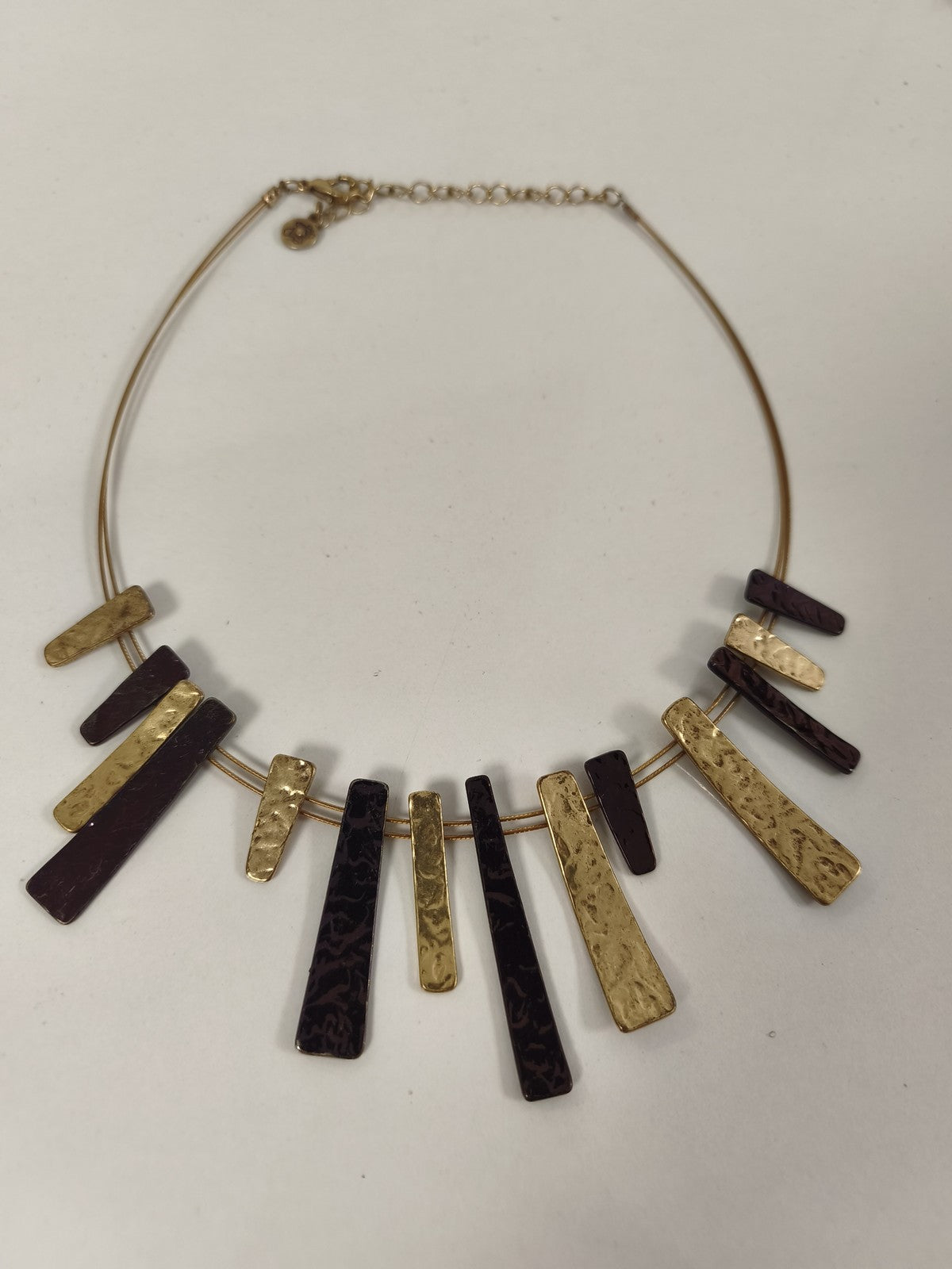 Collier vintage ancien signé, bijou rétro authentique pour collectionneurs