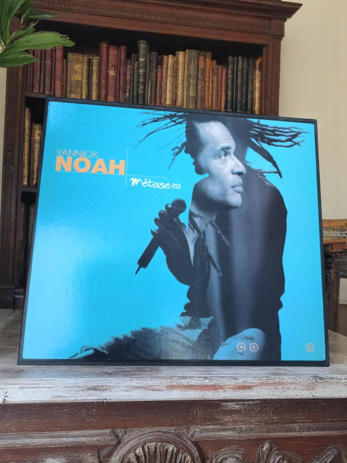 Vinyle Yannick Noah Métisse(s) pochette bleue LP vintage collector