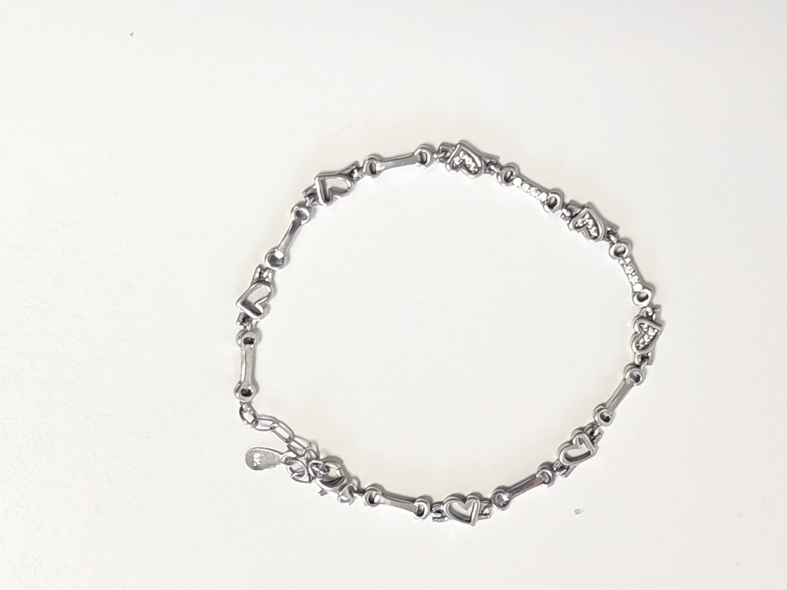Bracelet ancien en argent massif 5,9g vintage bijou collection rétro authentique