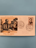 Lettre Premier Jour Auguste Comte 1957 timbre oblitéré Paris philatélie