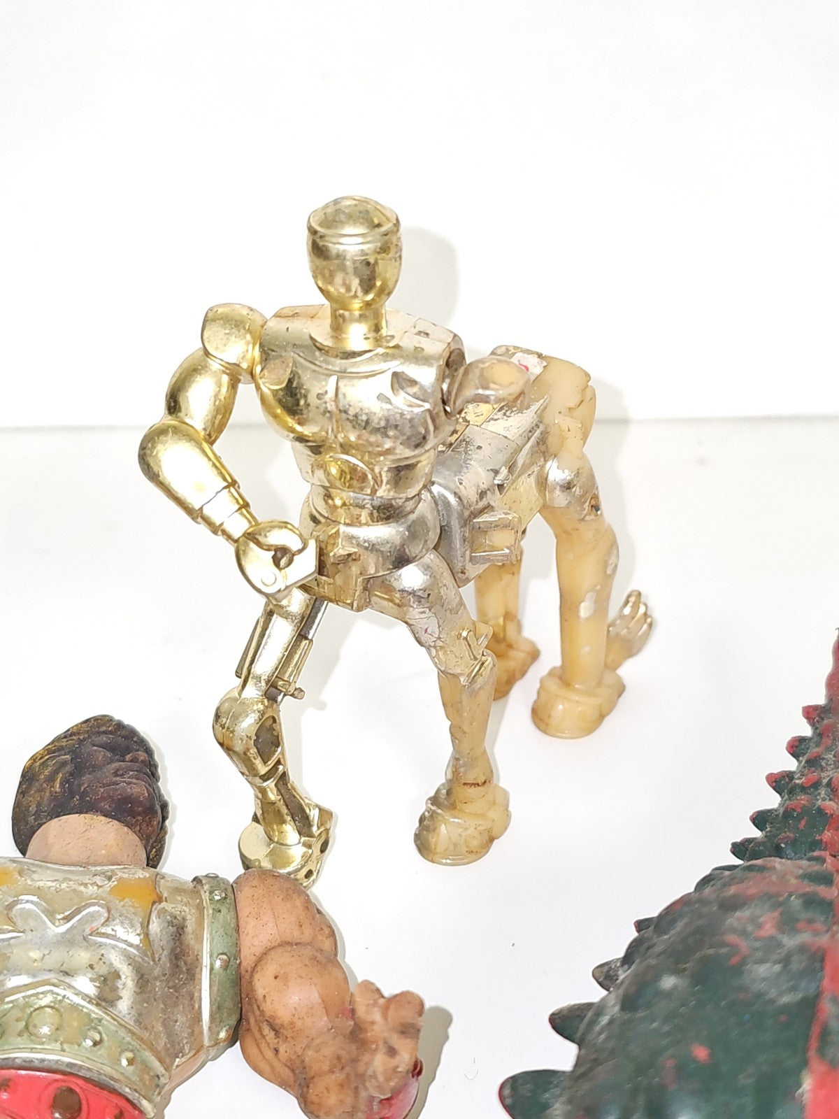 Lot figurines vintage MOTU, Tortues Ninja et autres, anciens jouets vrac collect