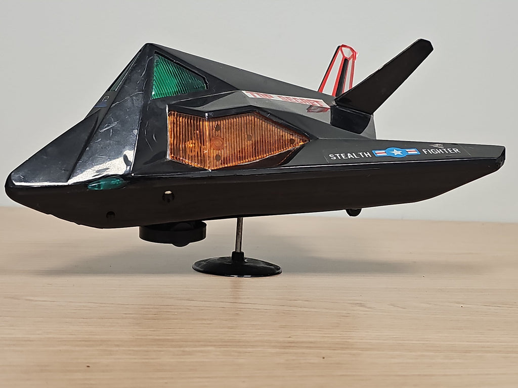 Jouet ancien avion Stealth Nighthawk F117A rétro vintage, collection fonctionnel