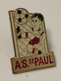 Vintage pin's ancien AS Saint Paul badge rétro collection football France