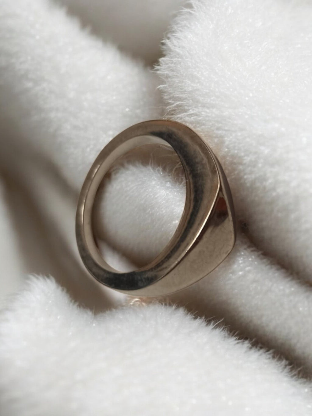 Bague vintage rétro possible argent, anneau plat ancien taille 57