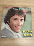 Vinyle 45 tours Sacha Distel Ma Femme pochette couleur Carrere
