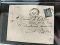 Lettre ancienne 1904 timbre oblitéré Paris Montmartre philatélie XIXe