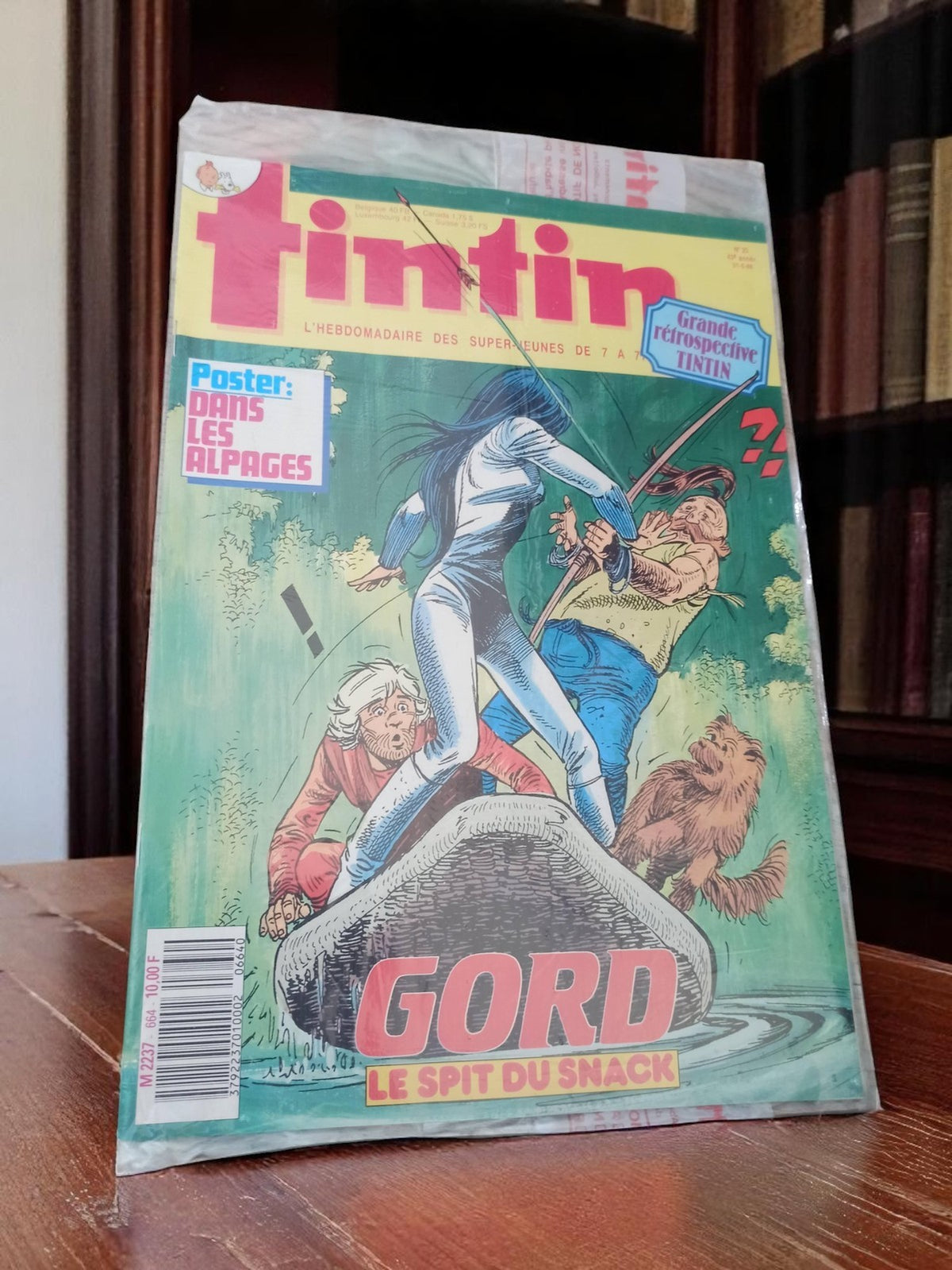 Magazin Tim & Struppi Vintage in Blisterverpackung, Sammler-Edition, Poster, Gord, Retro