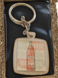 Porte-clés publicitaire apéritif rouge France vintage années 60 Visiomatic