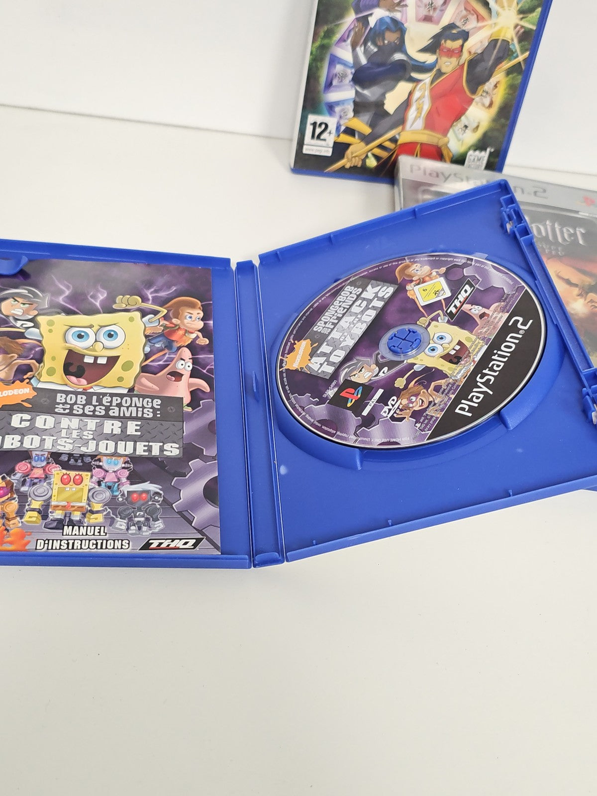 Lot 2 jeux PS2 Bob l'Éponge + La Légende du Dragon pour console Playstation 2