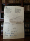 Ordonnance médicale ancienne 1952 Dr Ranque Marseille biologie vintage papier