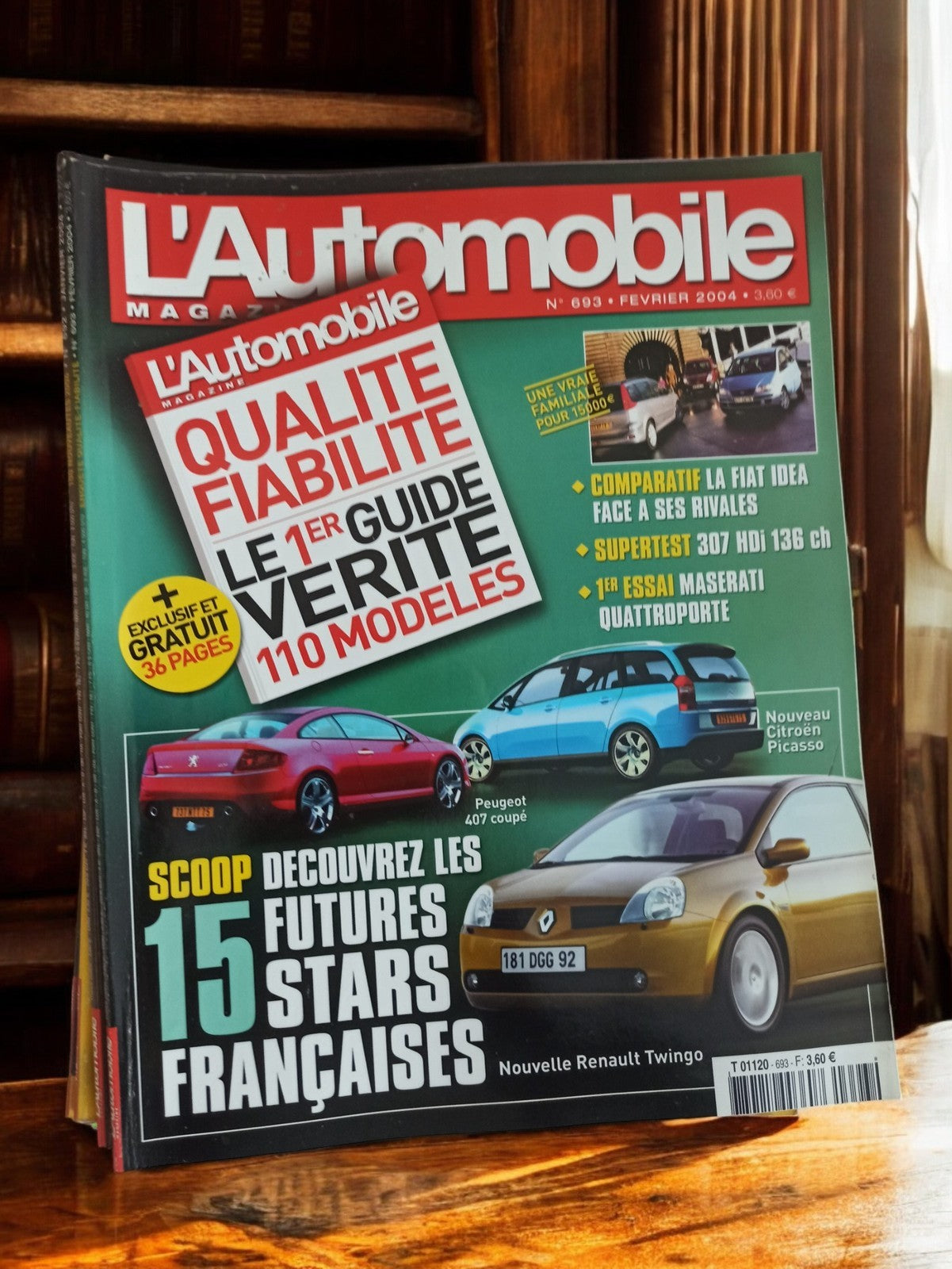 Magazine L'Automobile février 2004 n°693 ancien rétro véhicules français