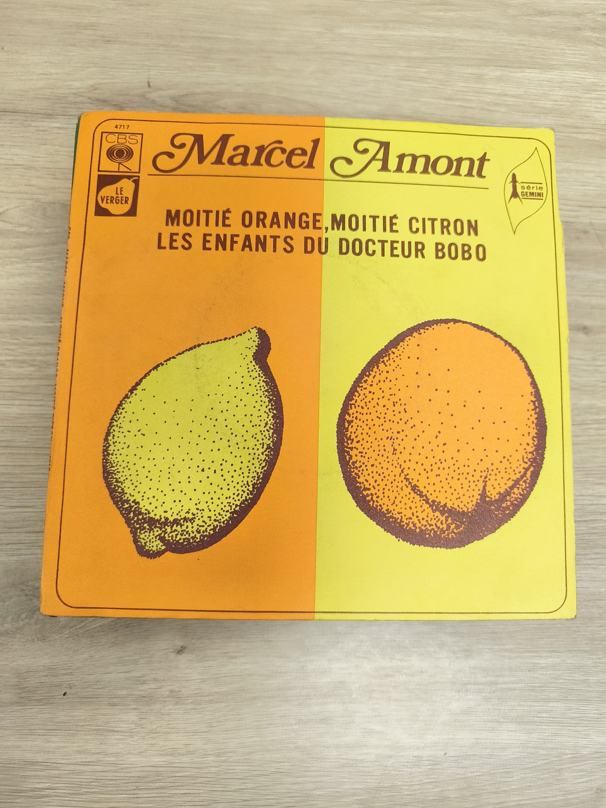 Marcel Amont 45T Moitié Orange Moitié Citron Les Enfants du Docteur Bobo pochett