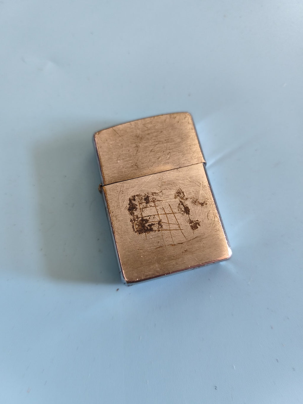 Briquet Zippo ancien vintage rétro, collection, authentique objet d'époque rare