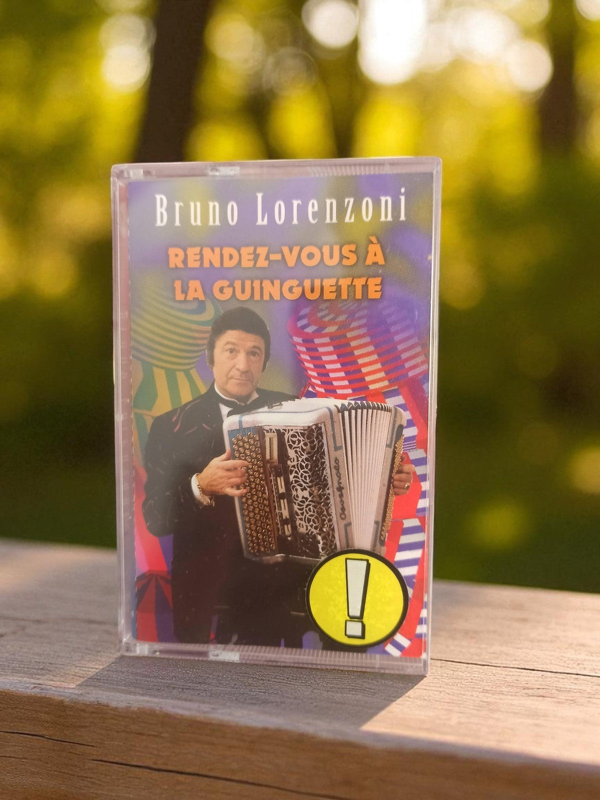 Cassette audio vintage Bruno Lorenzoni Rendez-vous à la guinguette K7 rétro