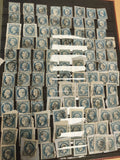 Lot timbres Cérès 25c bleu oblitérés France XIXe philatélie classique