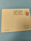 Ancienne enveloppe oblitérée Dax imprimée, timbre 1965, philatélie collection