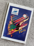 Timbre souvenir France 98 Paris football Coupe du Monde philatélie