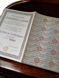 Action au porteur 5000F Entreprises A. Monod années 1920 ancien titre papier fin