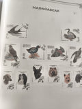 Timbres Madagascar 1991 animaux oiseaux chiens obliteres lot philatelie