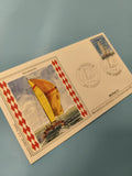 Enveloppe FDC Monaco timbre catamaran illustration voile premier jour