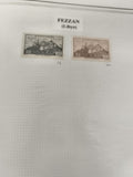 Timbres FEZZAN Libye Port de Sebha RF 10c 1f poste philatélie