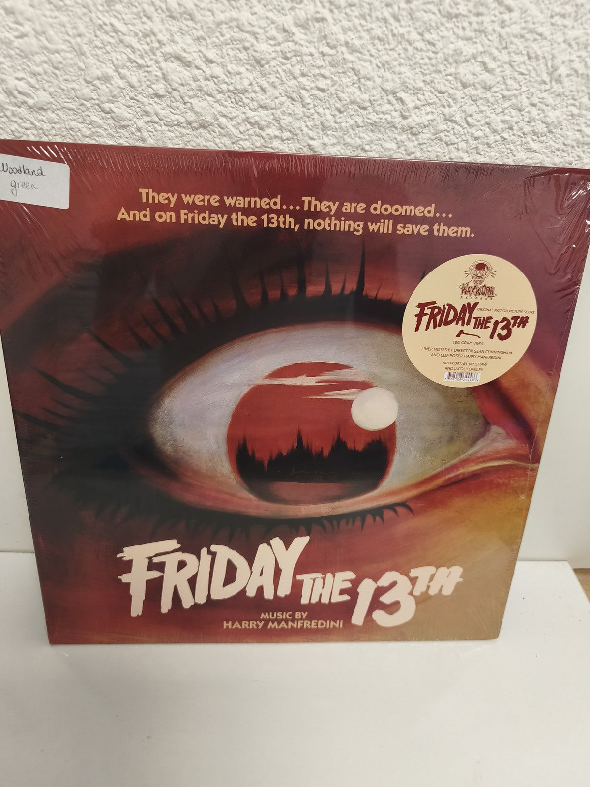 Vinyle 33 tours Friday the 13th neuf BO Harry Manfredini soundtrack LP