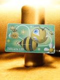 Carte téléphonique vintage Télécarte 120 abeille puce chip card