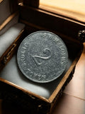 Jeton de casino vintage métal S.B.M Loews – Token ancien authenticité