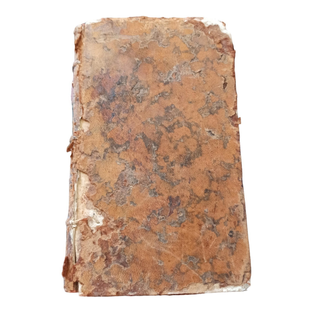 Livre ancien 1762 Institutiones Ecclesiasticae Tome III reliure cuir usée